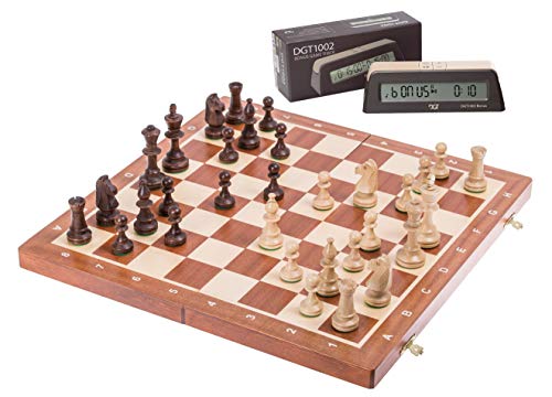 Square - Set S2 - Pro Schach Turnier Nr. 5 Schachuhr DGT 1002