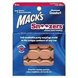 Mack's Snoozers Silicone Putty Earplugs 6 pr(pack of 2) by Mack's