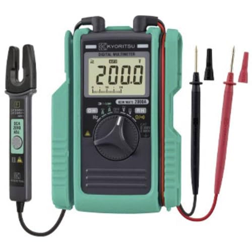 Kyoritsu KEW Mate 2000 A Hand-Multimeter, Stromzange digital CAT III 300 V, CAT II 600 V Anzeige (Counts): 3400