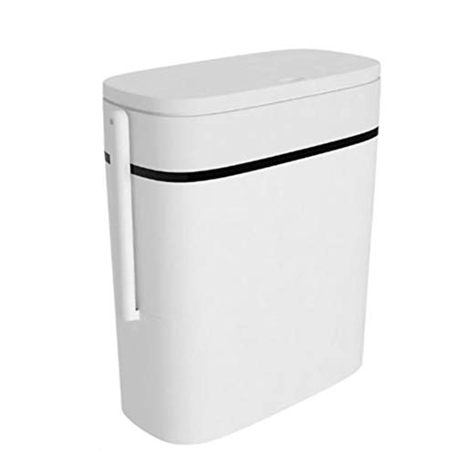 Leying Toilettenbürsten- und Abfallbehälter-Set, Badezimmer-Toilettenhalterbürste Multifunktions-3-in-1-14-Liter-Mülleimer und Toilettenbürsten- und Halter-Set für Badezimmer