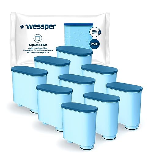 Wessper Wasserfilter kompatibel mit Philips AquaClean CA6903/10 CA6903/22 CA6903 Kalkfilter, Aqua Clean Filterpatrone für Saeco und Philips Kaffeevollautomaten, 9er Pack