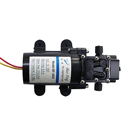 Nuzamas 12 V selbstsaugende Hochdruck-Wasserpumpe 80 W 100 PSI 5,0 l/min
