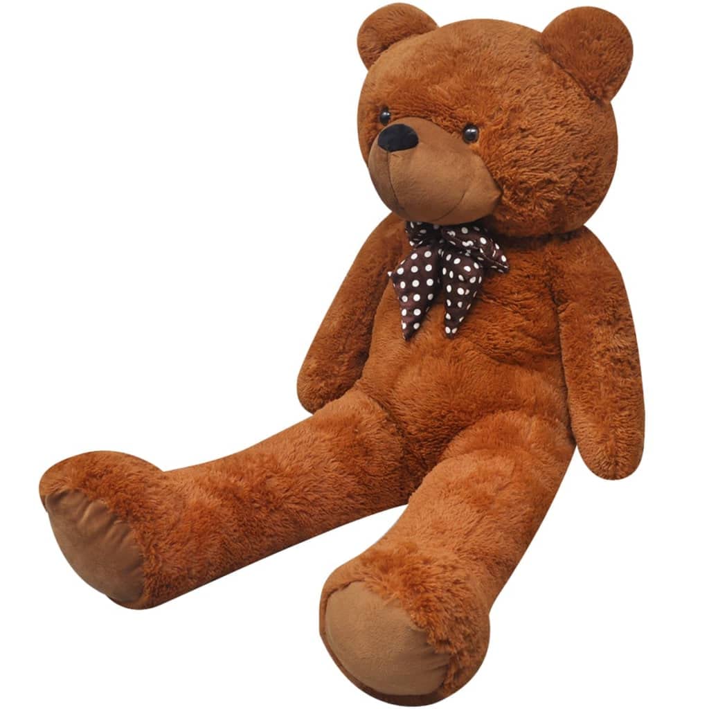 vidaXL Weicher XXL Plüsch Teddybär Kuscheltier Plüschbär Kuschel Teddy Kuschelig und Weich Plüschtier Kuschelbär Kuschelteddy Spielzeug Braun 135 cm