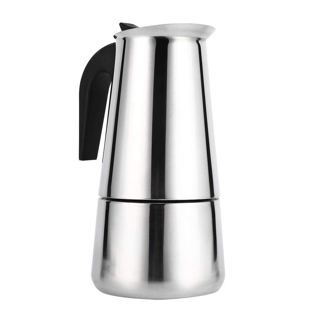 Espressokocher, Edelstahl Mokkakanne 4 Verschiedene Größen Mokkakocher, Kaffeekocher für Stovetop, Mokkakanne aus (450ML)