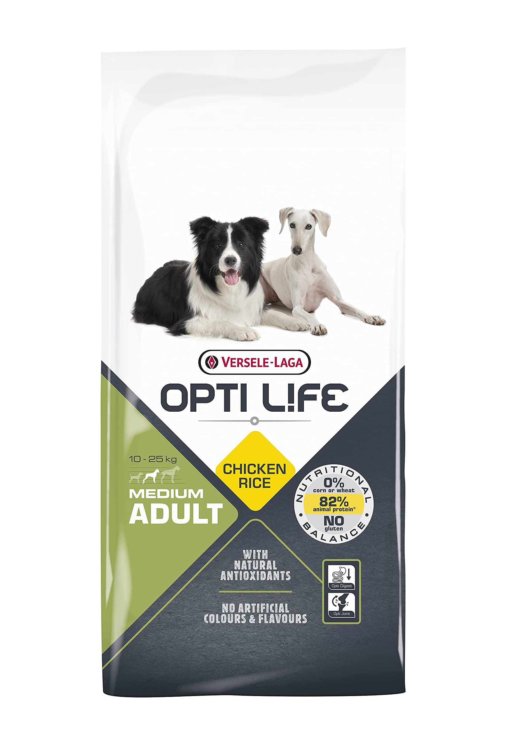 VERSELE-LAGA - Opti Life Adult Medium - Trockenfutter für Hunde - Mittelgroße Rassen - 12,5kg