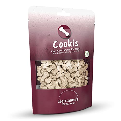 Herrmann's - Cookis Bio Miniknochen - 6 x 100g - Snacks - Hundefutter
