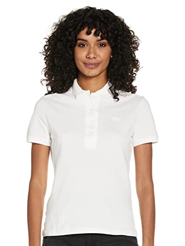 Lacoste Damen PF5462 Poloshirt, Weiß (Blanc), 46