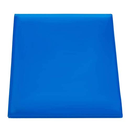 POFET Komfort Motorrad Sitz Gel Pad Stoßdämpfer Matten Kissen Zubehör Motorrad Sitz Kissen (25 x 25 x 2 cm) Blau