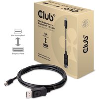 Club 3D - DisplayPort-Kabel - DisplayPort (M) bis Mini DisplayPort (M) - 2,0m - eingerastet (CAC-1115)