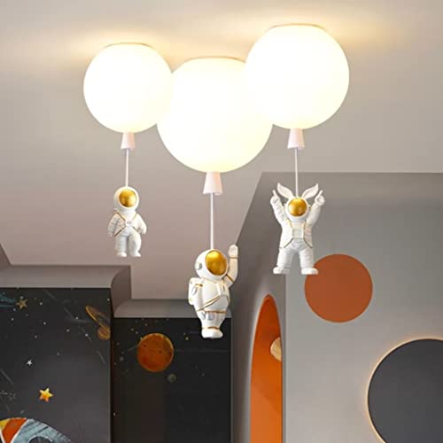 GUANSHAN Kreative Astronaut Ballon Kronleuchter Kinderähnliche Schlafzimmer Deckenleuchte Ballon Deckenleuchte Deckenleuchte Deckenleuchte Für Schlafzimmer, Kinderzimmer
