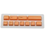 lxxiulirzeu 11 stücke Keycap ABS Backlit Machanische Tastatur Keycap OEM Höhe für machanische Tastatur Keycap Weiß Rosa Orange (Color : ABS keycap orange)