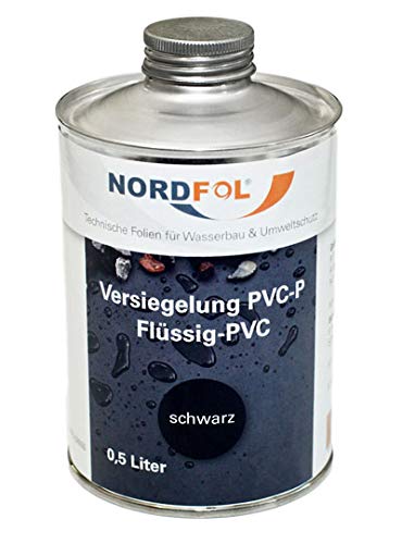 44,95€/L Versiegelung PVC flüssig 1 Liter (schwarz) für Folie, Teichfloie