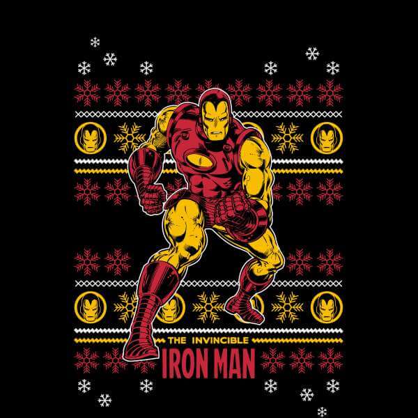Marvel Comics The Invincible Ironman Weihnachtspullover - Schwarz - XXL 2