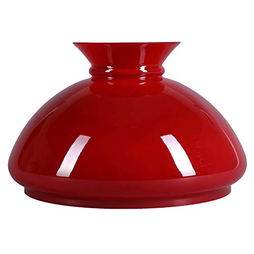 Petroleumglas Lampenglas Vestaschirm Ersatzglas Leuchtenglas Glaschirm 234mm Rot