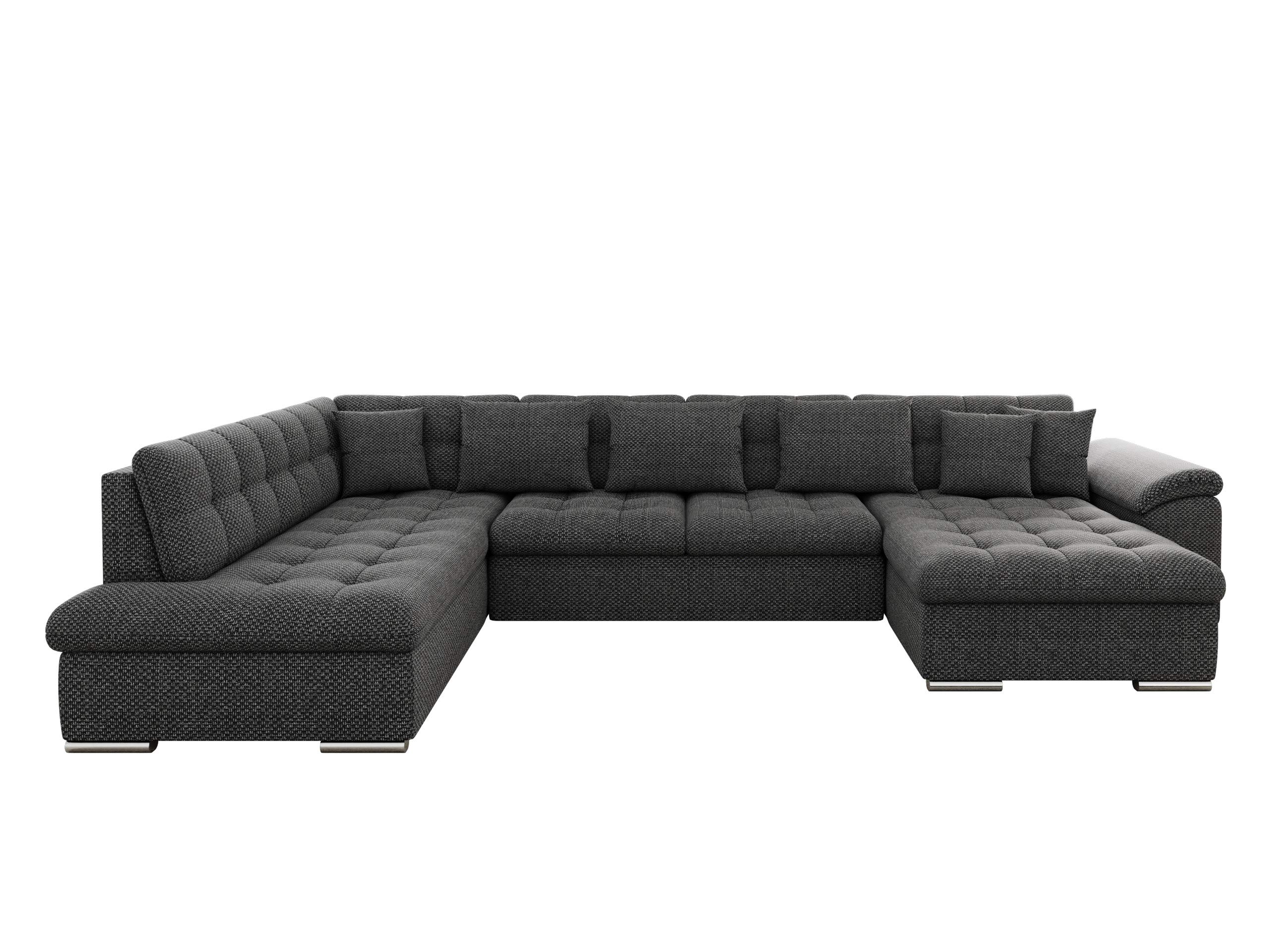 Mirjan24 Eckcouch Ecksofa Niko, Design Sofa Couch mit Schlaffunktion U-Sofa Große Farbauswahl Wohnlandschaft (Ecksofa Rechts, Majorka 03)