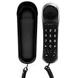 Fysic FX-2800 schnurgebundenes Telefon - große Tasten - Seniorentelefon - mit Tonverstärker - Hörgerätekompatibel - Kurzwahltasten - extra laut - schwarz