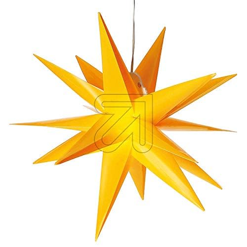 COLOURS MANUFAKTUR YOUR COLOUR YOUR LIFE Weihnachtsstern Adventsstern Stern für Außenbereich (klein, gelb)