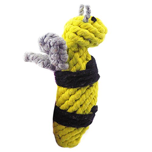Hunde-Kauspielzeug, robustes Seil aus Baumwolle, für die Zahnreinigung Ihrer kleinen Hunde / Welpen, langlebiges Spielzeug für starkes Ziehen