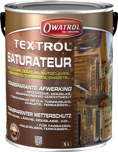 Owatrol Textrol Outdoor Wood Stain for soft 5 L Colourless by OWatrol