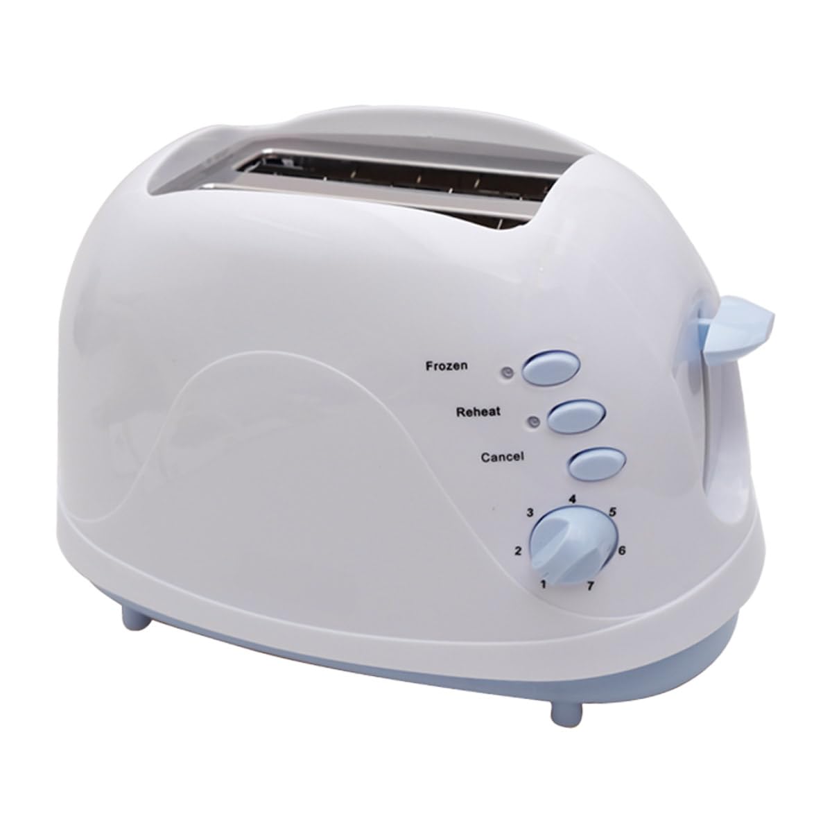 Vertikaler Toaster mit 2 Scheiben mit 7 Röststufen mit Auftau-, Auswurf- und Abschaltfunktion, automatischer Toaster 700 W
