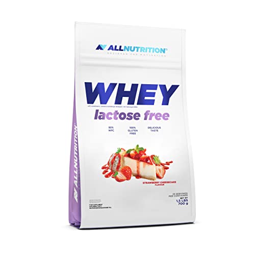 Allnutrition Whey Lactose Free, Strawberry Cheesecake - 700 g
