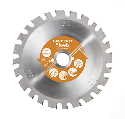 kwb Easy-Cut Kreissägeblatt für Handkreissägen 585433 (170 x 30 mm, 24 Zähne, Spezial-Wechselzahn, Allzweckblatt)