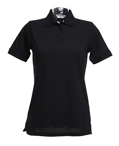 Klassisches Polo-Shirt mit Superwash für Damen Gr. 50, schwarz