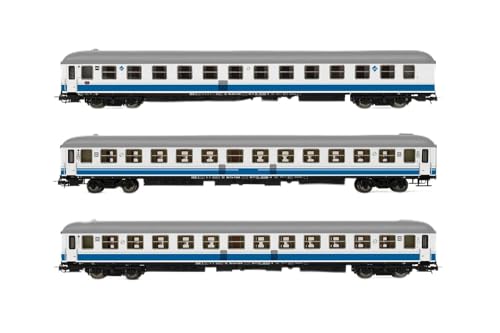 RENFE Set Estrella Picasso, 3-teilig, 2 x 11600-Liegewagen und 1 x 7100-Schlafwagen, Lackierung Largo Recorrido, Periode V