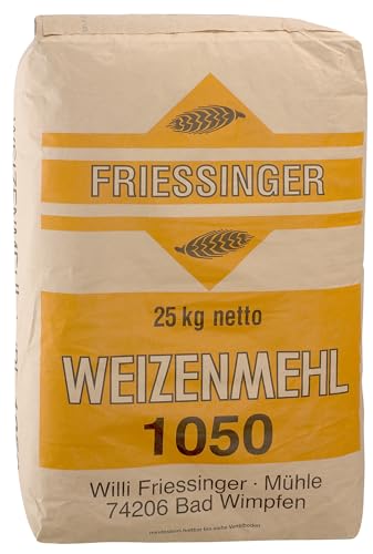 BIELMEIER KÜCHENMEISTER Weizenmehl T1050 Versandeinheit 25kg Das hochwertige Getreide stammt von Landwirten aus der Region