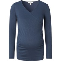 Langarmshirt Umstandslangarmshirts blau Gr. 38 Damen Erwachsene