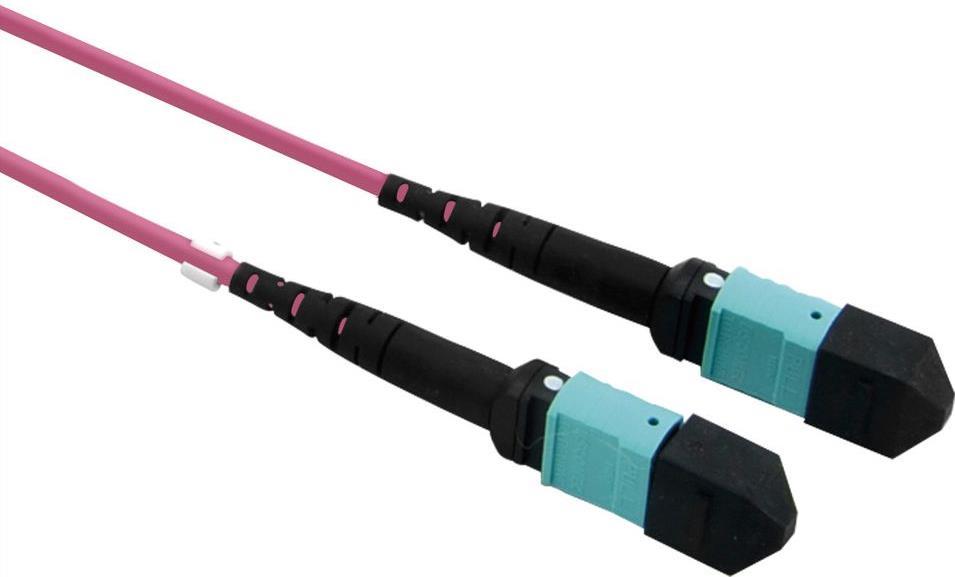 VALUE MPO-Trunk-Kabel 50/125µm OM4, MPO/MPO, violett, 5 m