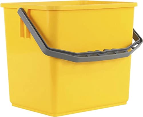 Synx Tools Eimer - für Mopp - Werkwagen - 6L - Gelb Ersatzteile für verschiedene Reinigungswagen 6 Liter Eimer