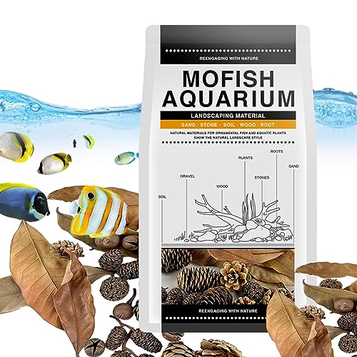 Aquarium Erlenzapfen - Aquariumregler und Wasseraufbereiter - Multifunktionale, Flexible und gesunde Garnelen- und Fischtanks Botanicals Fischtank-Nahrungsquellen für Garnelen Raxove
