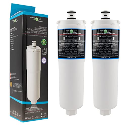 Filterlogic FFL-111B | 2er Pack Wasserfilter kompatibel mit 3M CS-52 für Bosch, Siemens, Neff, Gaggenau Kühlschrank Filter EVOLFLTR10 00576336, 576336, 00640565, 640565, CS-452, CS-451, CS-51