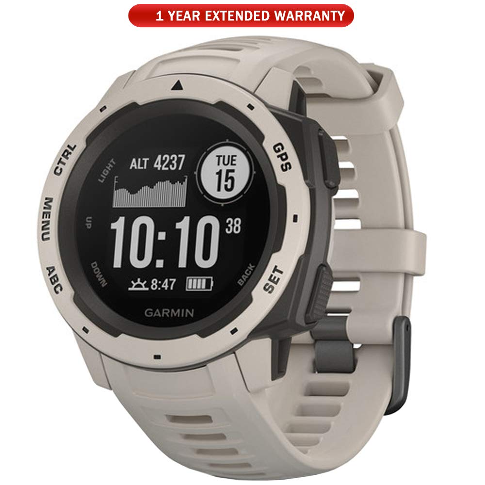 Garmin Instinct - wasserdichte GPS-Smartwatch mit Sport-/Fitnessfunktionen. Herzfrequenzmessung am Handgelenk, Fitness Tracker und Smartphone Benachrichtigungen. Viele Modelle zur Auswahl
