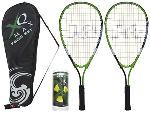 XQmax Erwachsene Speed Badminton G600, Black/Green/White, 58 cm
