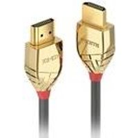 Lindy Gold - HDMI mit Ethernetkabel - HDMI (M) bis HDMI (M) - 1,0m - Dreifachisolierung - Grau - 4K Unterstützung (37861)
