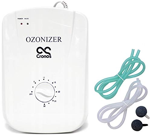 CRONOS Ozongenerator 500 mg/h für Luft, Wasser und Lebensmittel – Ozone Generator - Deutscher Hersteller - Eingebauter Timer