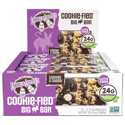 Lenny & Larry's The Complete Cookie-fied Big Bar (12x90g) Cookies & Cream