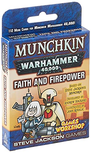 Steve Jackson Games 4482 - Munchkin Warhammer 40k: Faith and Firepower