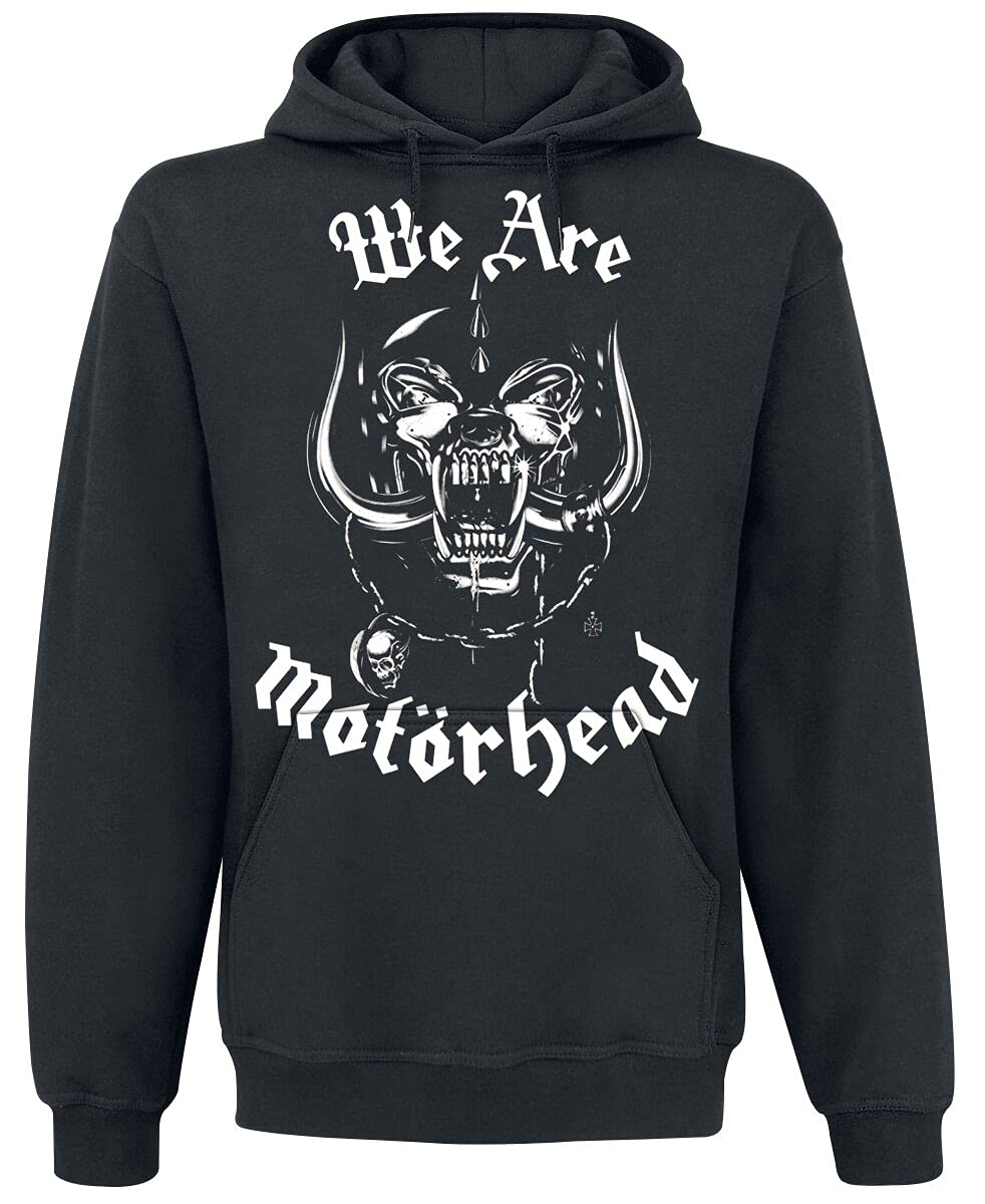 Motörhead We Are Herren Sweatshirt mit Kapuze, Schwarz, Regular Fit, Noir, XXL