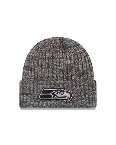 New Era Seattle Seahawks Beanie NFL 2019 On Field Crucial Catch Knit Graphite - One-Size