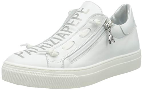 PATRIZIA PEPE PJ50.30Kinder Sneaker, White+Silver, 33