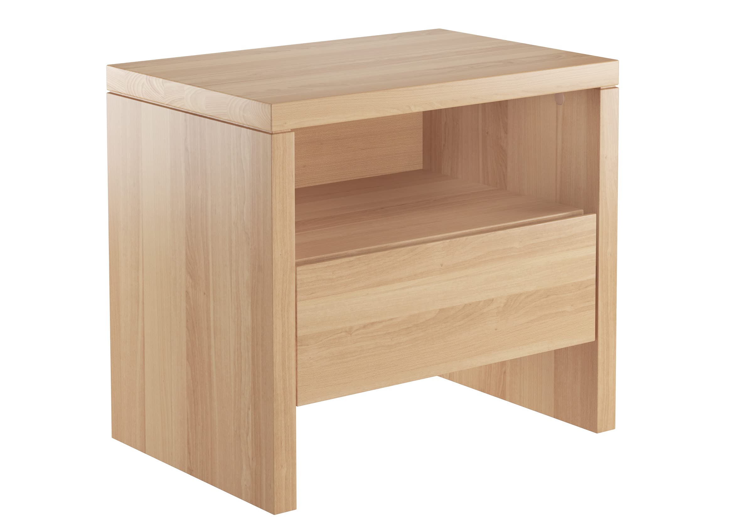 Erst-Holz Nachttisch Buche Nachtkästchen Bettkommode mit Schublade 90.20-K42