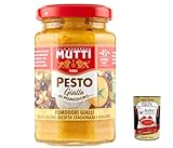 6x Pesto di Pomodoro giallo, Pesto mit gelben Tomaten, Oliven, erfahrener Ricotta und Anacardi 190g + Italian Gourmet polpa 400g