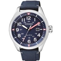 Citizen Herren Analog Quarz Uhr mit Nylon Armband AW5000-16L