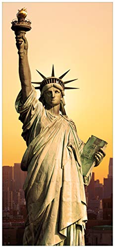posterdepot ktt0294 Türtapete Türposter Freiheitsstatue New York-Größe 93 x 205 cm