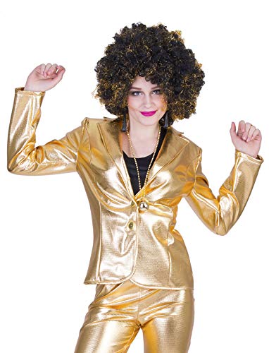 Kostüm Jacke Laura Damen Gold Größe 44/46 Karneval Fasching Beat Show Glamour Pierros