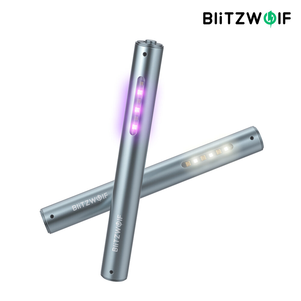 BlitzWolf BW-FUN9 UV Sterilamp Handladegerät Haushalt Weiß LED Sterilisationslampe 2 in 1 Desinfektionsbeleuchtungslampe