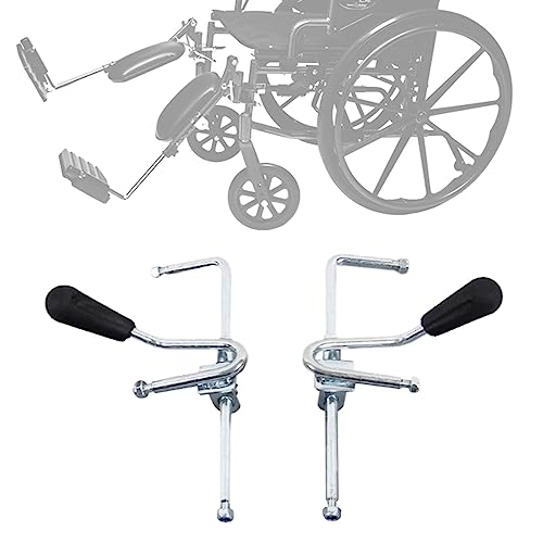 Rollstuhl-Beinstütze, erhöhender Heber, Fußstützen, Ersatzzubehör, passend für die meisten manuellen Rollstühle, 2 Stück